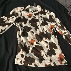 Cow print long sleeve